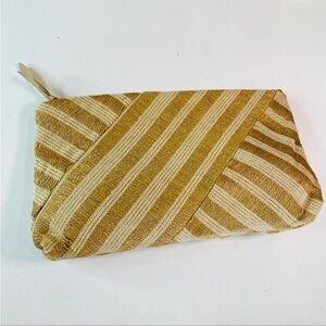 Large Vintage Natural Jute Clutch
